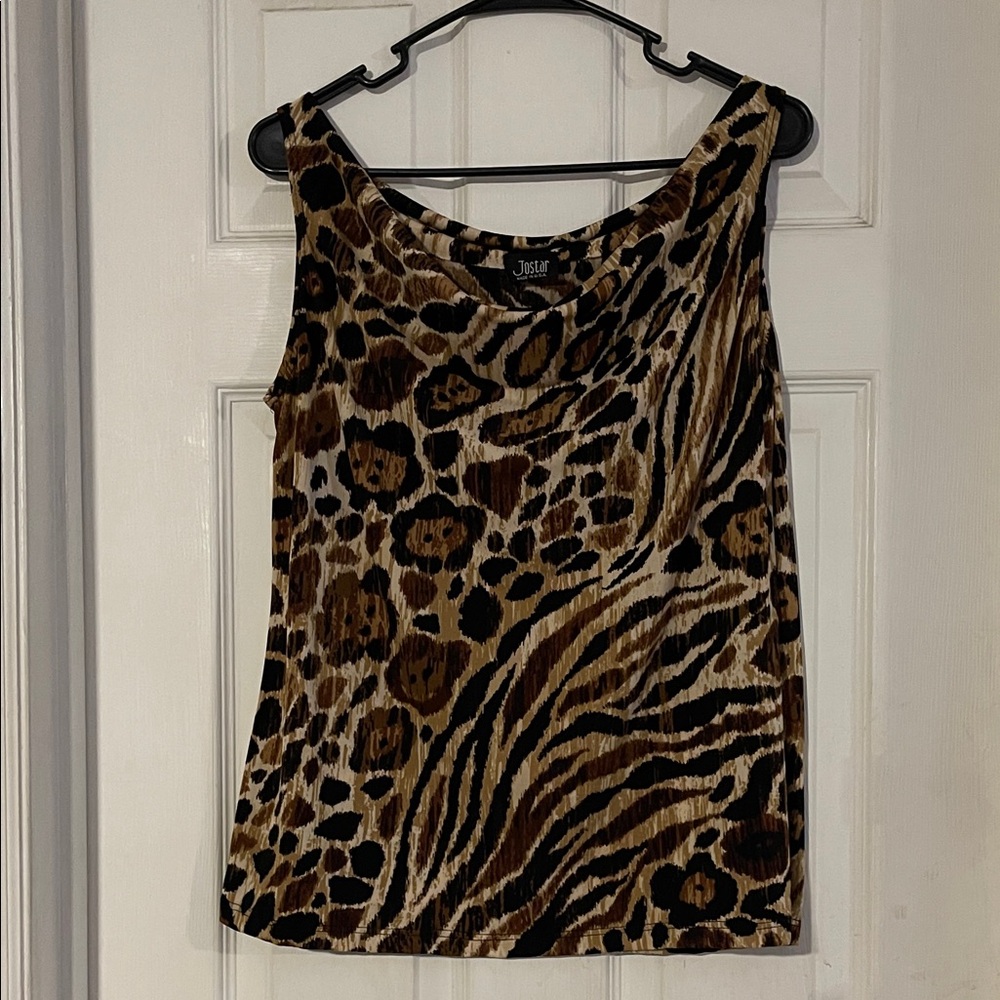 Jostar Women's Wild Animal Print Tank Top